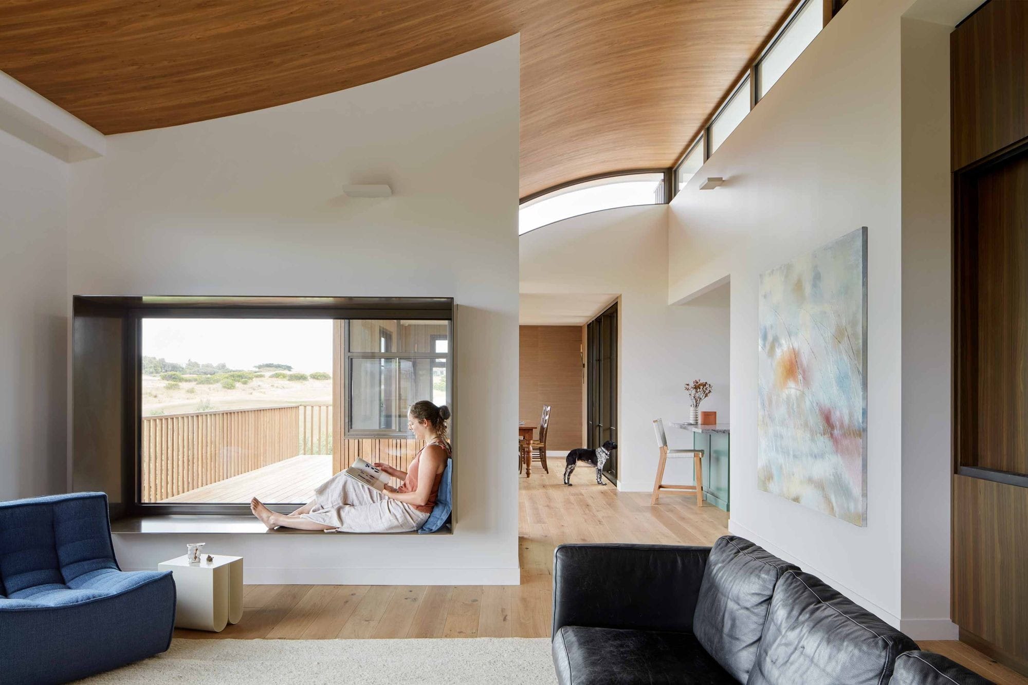 The Moonah tree house interior by Kirby Architects.